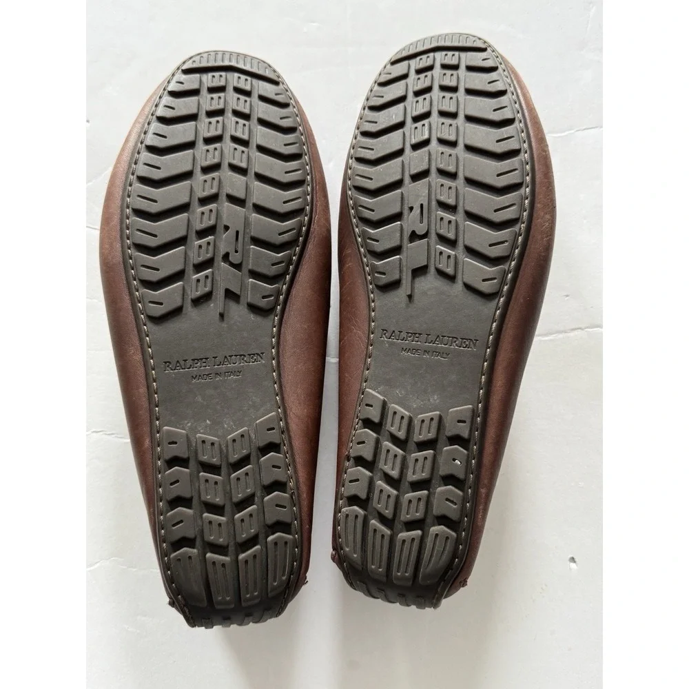 Ralph Lauren Men's‎ Size 9 Brown Orange Made in Italy Loafers